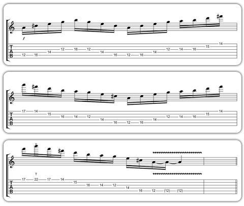 Advanced Guitar Tabs
